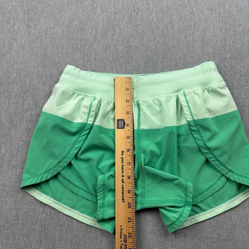 Lululemon Shorts Womens 4 Green Run: Breeze 3" Athletic Active Workout Training - Picture 8 of 13